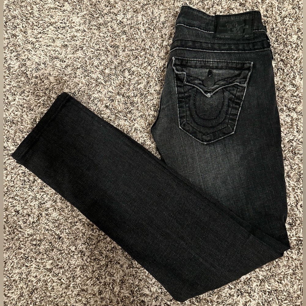 True religion black jeans